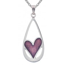 NECKLACE HEART TEARDROP